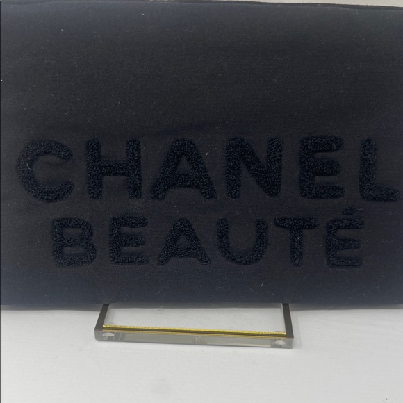 CHANEL Handbags - CHANEL Beauté Black Cosmetic Pouch